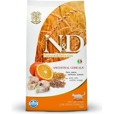 N&D Low Grain Cat Adult Codfish Orange 1,5 kg