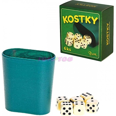 PL Hrací kostky s kelímkem