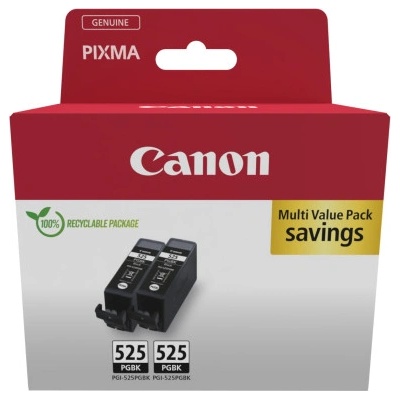 Canon Картриджи, Canon PGI-525PGBK, Черен - Двойна Опаковка (4529B017)