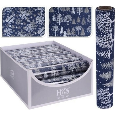 H&S stredový pás 2,5m x 28cm modrý s bielou potlačou