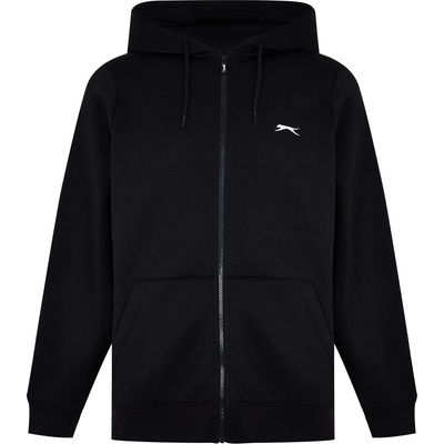 Slazenger Мъжки суичър Slazenger Full Zip Hoodie Mens - Black