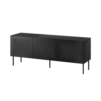 Cama MEBLE RTV шкаф SIENA 150.5x40x60 черен мат (SIENA 400042)