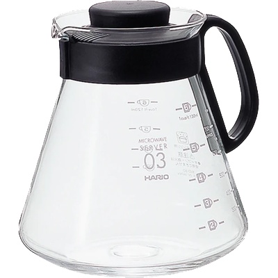 Hario V60 Range стъклен сървър - V60-03 800 ml (XVD-80B)