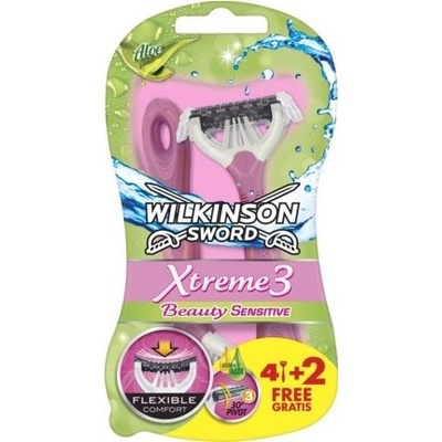 Wilkinson Sword Xtreme 3 Beauty Sensitive Aloe 6 ks