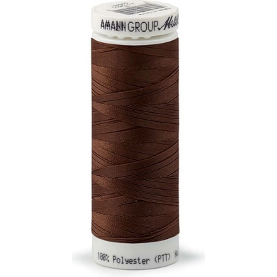 Polyesterové elastické nitě Seraflex Mettler návin 130 m Varianta: 0975 hnědá, Balení: 5 ks