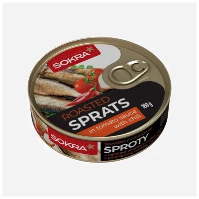 Sokra Vyprážané šproty v paradajkovej omáčke s chilli 160g