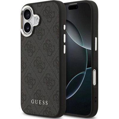 GUESS Калъф Guess - 4G, iPhone 17, MagSafe, черен (3666339518714)