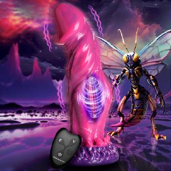 Image 1 of Creature Cocks Xenox Vibrating Silicone Dildo with Remote