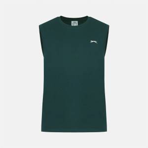Slazenger Mens Vest - Forest Green