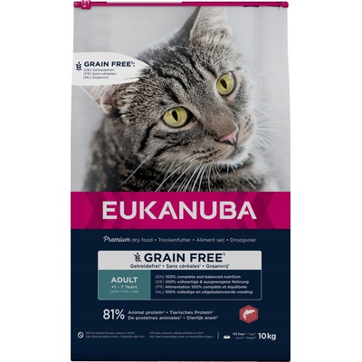 Eukanuba Adult Grain Free bohaté na lososa 10 kg