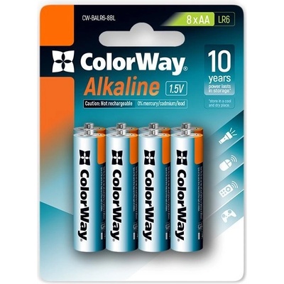 ColorWay Alkaline Power AA 8ks CW-BALR06-8BL