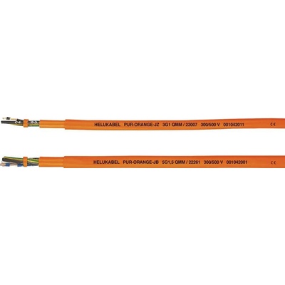 Helu PUR-Orange JB 22252-500 el. kábel hadicový 4 G 0.75 mm² 500 m oranžová