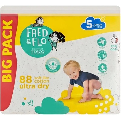 Fred & Flo Ultra Dry Junior 5 11-18 kg 88 ks
