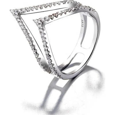 Majya Stříbrný dvojitý prsten CINDY 10030_8