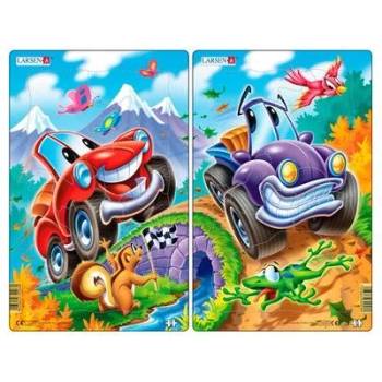 Image 1 of Larsen - Детски пъзел - Весили колички - 12 части (U6)