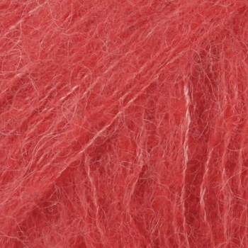 DROPS Design Brushed Alpaca Silk Uni Colour 06 Coral Плетива прежда (109806)