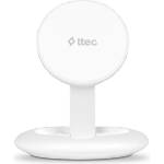Ttec Безжично зарядно 220V ttec AirCharger Up M MagSafe - Бяло (8694470826967)
