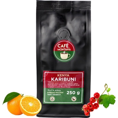 Café Montaña Kenya Karibuni mletá káva Espresso 0,5 kg