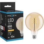 Mexen Vintis LED спираловидна нажежаема жичка E27, G125, 8W, Топло - 2200K, 600 lm, (L168-E27-0822-50)
