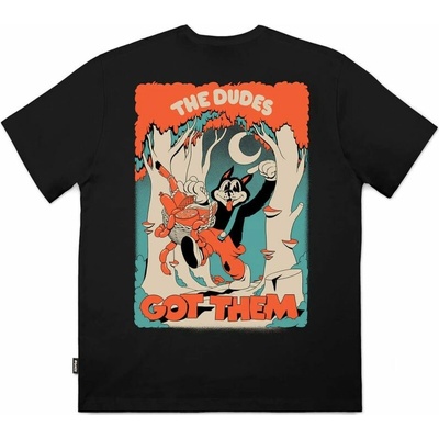 The Dudes triko Big Bad Wolf černá