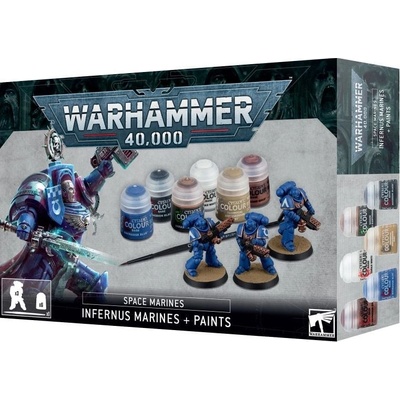 GW Warhammer Space Marines: Infernus Marines + Paints Set – Zbozi.Blesk.cz