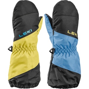 Leki Детски ръкавици Leki Kid's Little Swtch Zero Mitt Long Gloves - Black / Light Blue / Light Yellow - размер 3 (EU) (202-8043-0113)