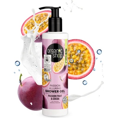 Organic Shop Svůdný sprchový gel Maracuja a kakao 280 ml