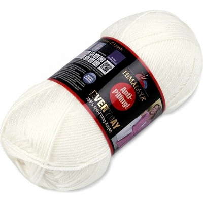 Pletací příze Everyday 100 g Varianta: 10 (70001) bílá, Balení: 1 ks 49037/118699/228406