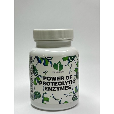 For long life POWER OF PROTEOLYTIC ENZYMES 12 enzymů + lumbrokináza nattokináza ATP 90 kapslí 60 dní