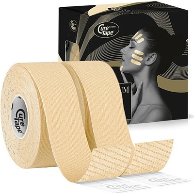 CureTape BEAUTY jemná kineziologická páska béžová 2,5 cm x 5 m
