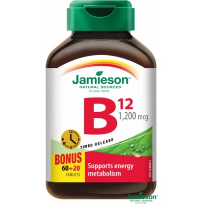 Jamieson Vitamín B12 1200mcg s post.uvolňov. 80 tablet