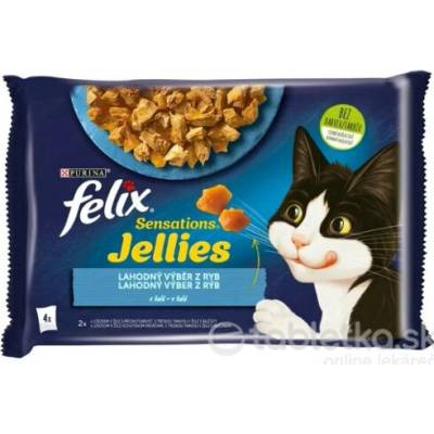 Felix Sensations Multipack losos a treska v želé 4 x 85 g