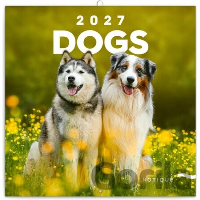 Poznámkový Psi nástěnný 2027