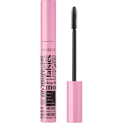 Claresa No More Falsies řasenka pro efekt umělých řas Deep Black 10 g