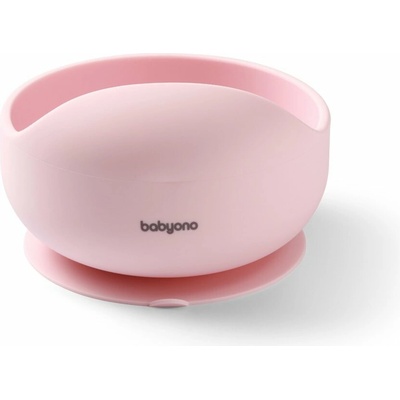 Babyono 1481-02-BO Miska silikónová s prísavkou pink 6m+