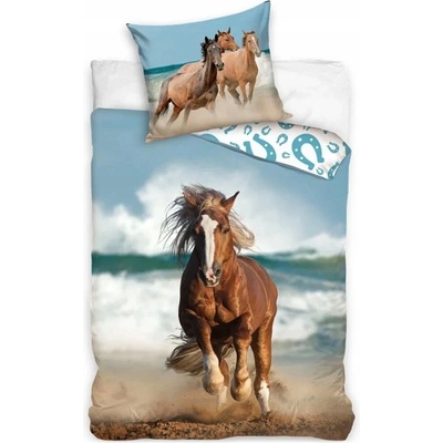 BedTex bavlna obliečky Kôň na pobreží 100% bavlna Renforcé 70x90 140x200