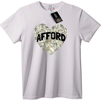 NOONEBRAND Тениска 'Сърце с Пари' - 7XL, White