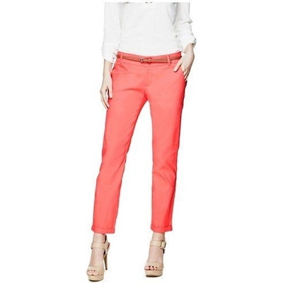 Guess dámské kalhoty Aurelia Trousers korálová