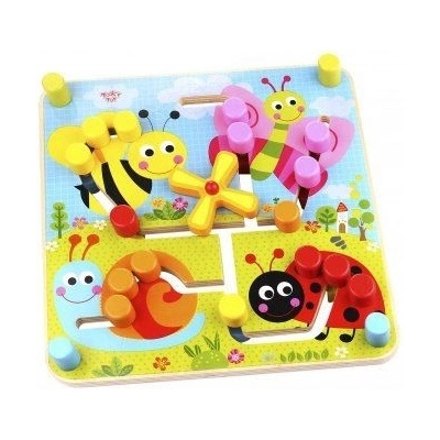 Tooky Toy Obojstranné bludisko Farby