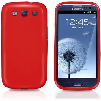 Image 1 of Samsung I9300 Galaxy S III Силиконов Калъф Червен + Протектор