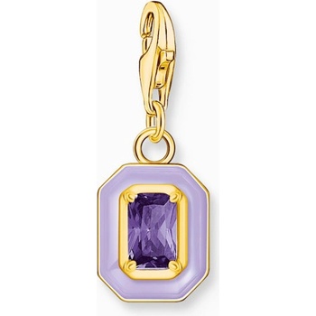 Thomas Sabo přívěsek charm Octagon with violet enamel 2034 565 13