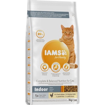 Iams for Vitality Indoor chicken 3 kg