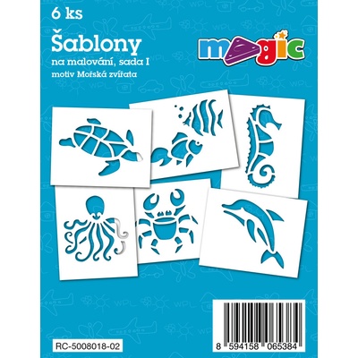 Papírové šablony MAGIC sada I Mořská zvířata – Zboží Mobilmania
