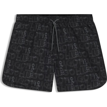 HUGO BOSS Бански гащета HUGO Rik 10268642 01 swimming shorts - Black (Open Grey)