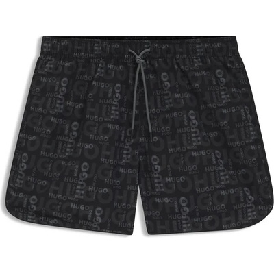 HUGO BOSS Бански гащета HUGO Rik 10268642 01 swimming shorts - Black (Open Grey)