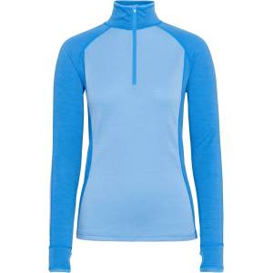 Kari Traa Дамско мериносово термобельо Kari Traa Women's Mila Half Zip Merino base layer - Ocean - размер XS (115-2740-0211)