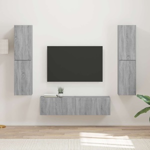 vidaXL Комплект ТВ шкаф 6 бр. 31 x 30 x 60 cm Сив Сонома (3409129)