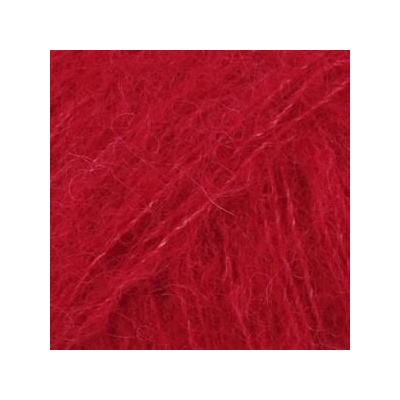 DROPS Design Brushed Alpaca Silk Uni Colour 07 Red Плетива прежда (109807)
