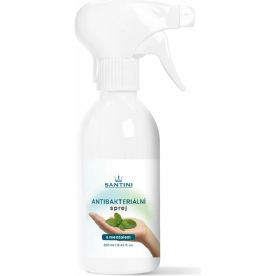 SANTINI Antibakteriálny sprej na ruky a povrchy s mentolom 250 ml
