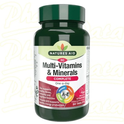 Natures Aid Multivitamíny a minerály Complete 90 tablet